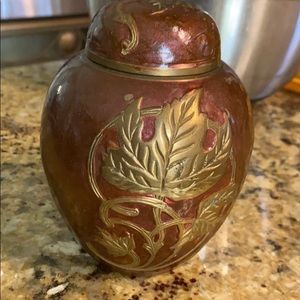 metal ginger jar
